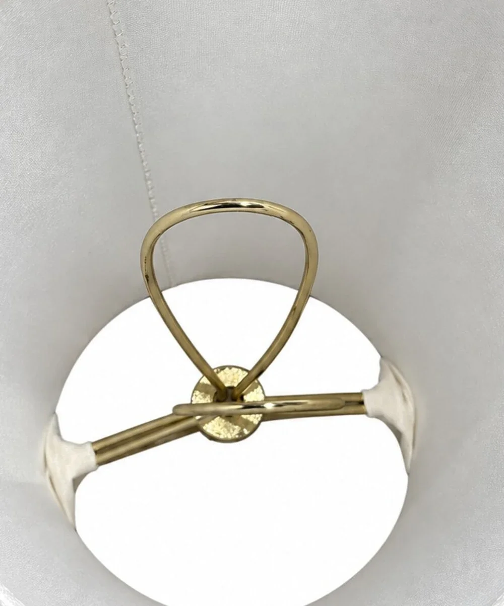 Vintage Classic Style White Fabric Bell Lamp Shade